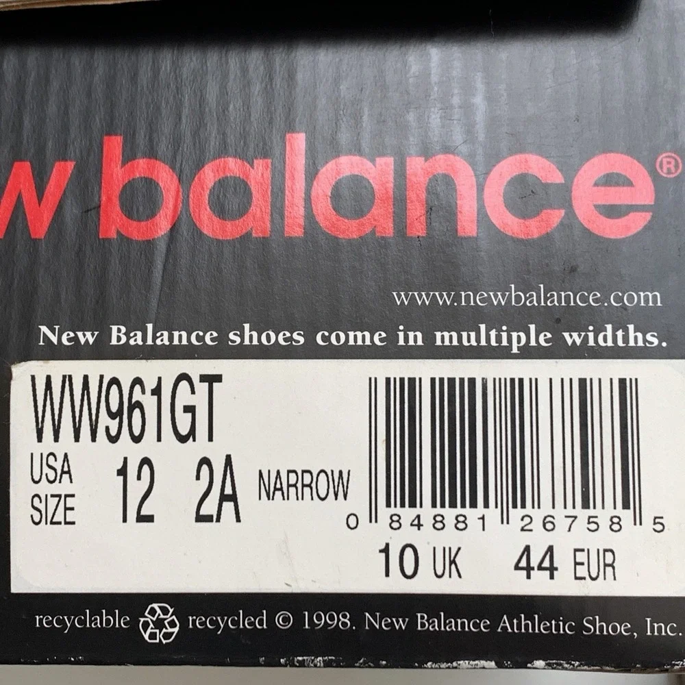 Vintage New Balance 961 Hiking Trail Shoes Men's Size 12, 2A Waterproof Walk